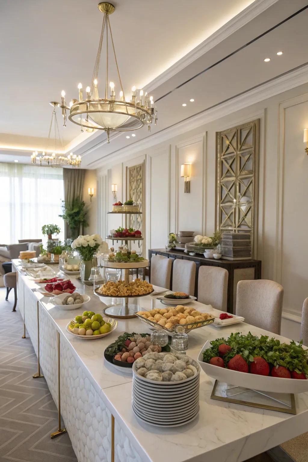 Symmetrical arrangements create equilibrium and style.