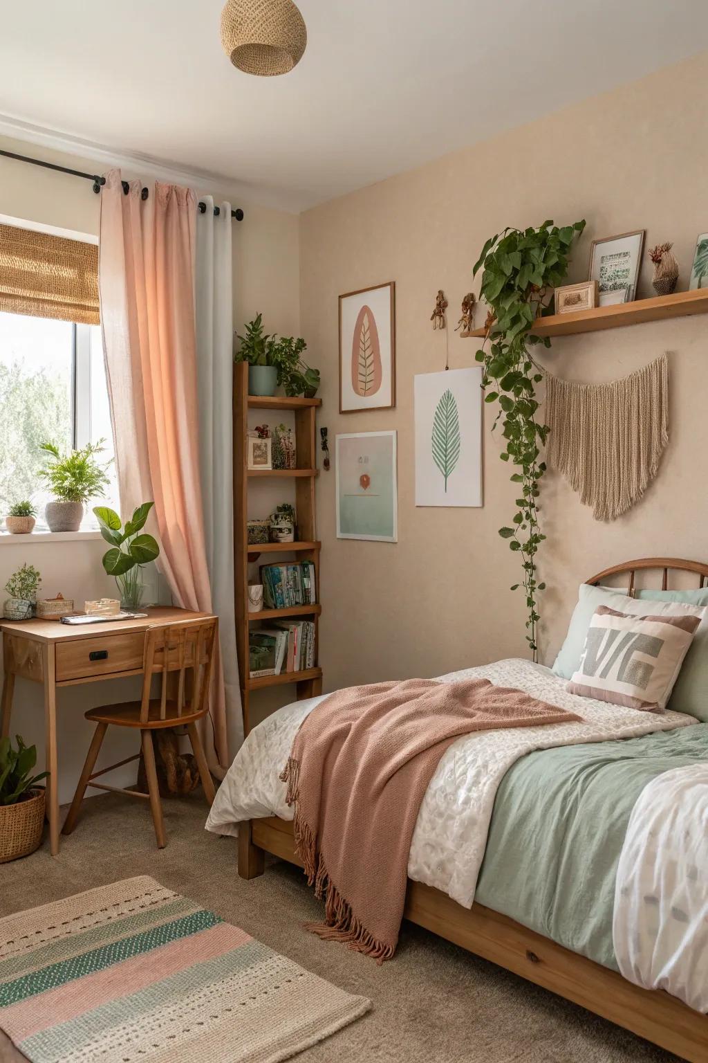 Natural colors give a room natural peace.