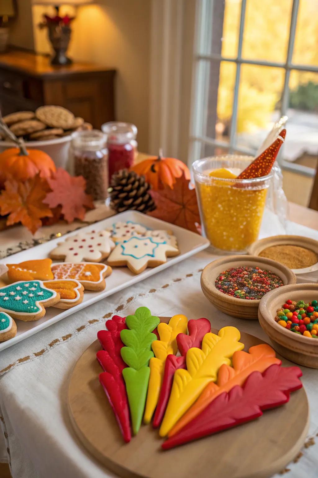 A delightful assortment of embellished treats from a Thanksgiving contest.