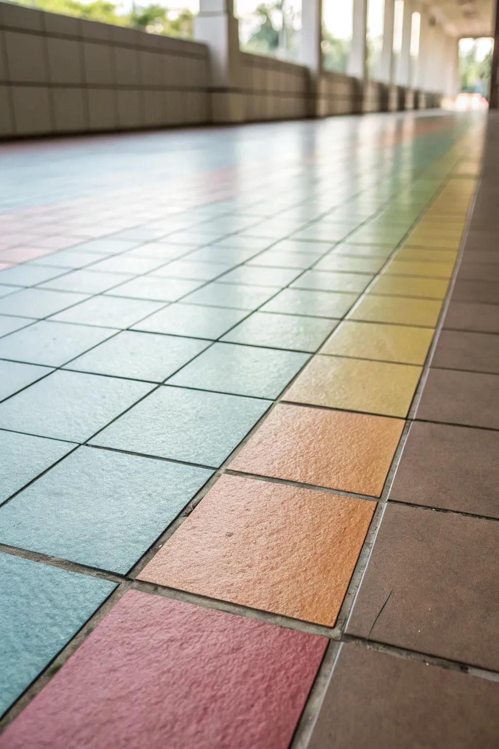 Gradient transitions provide a soft, subtle flow.