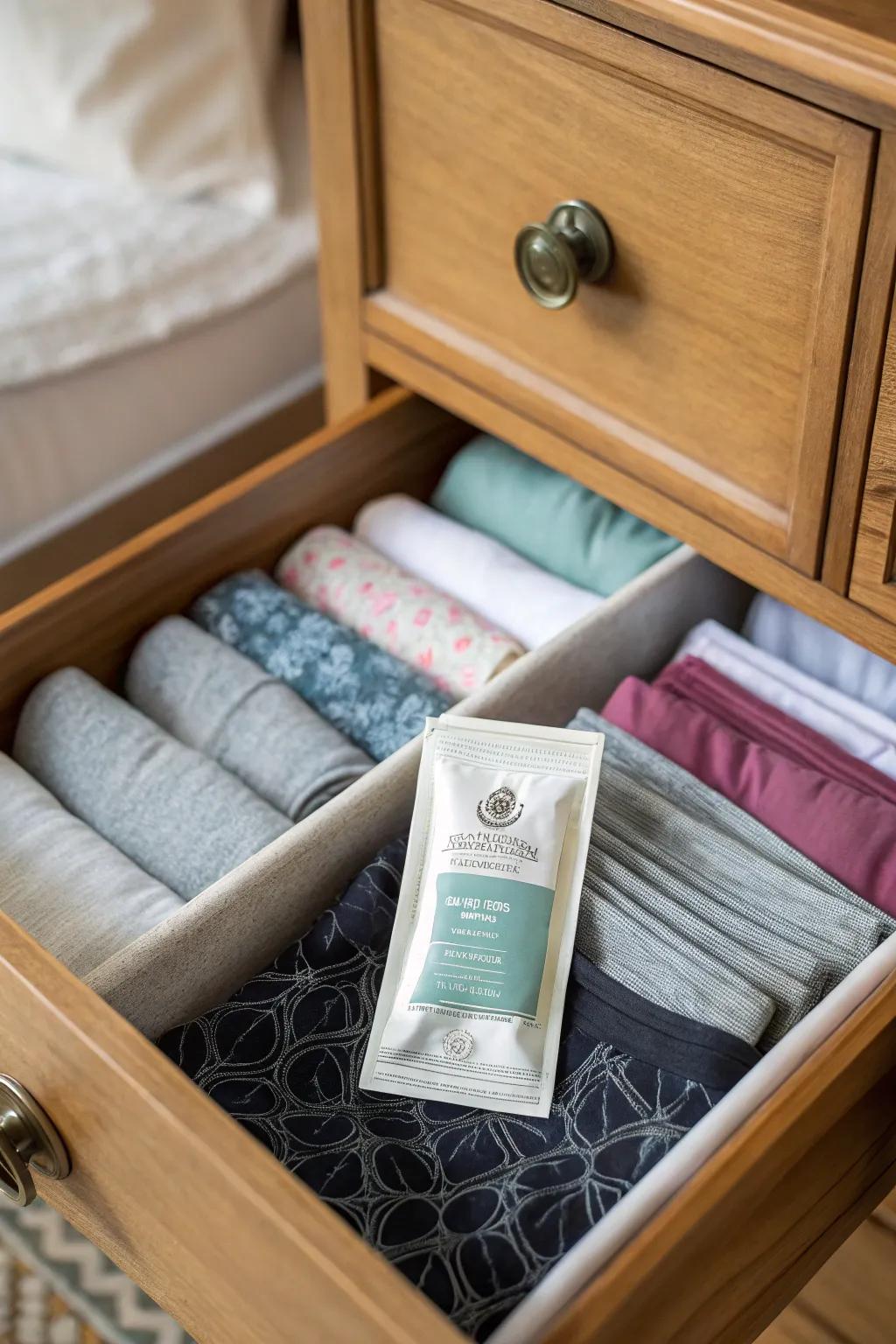 A scent pop for a refreshing drawer experience.