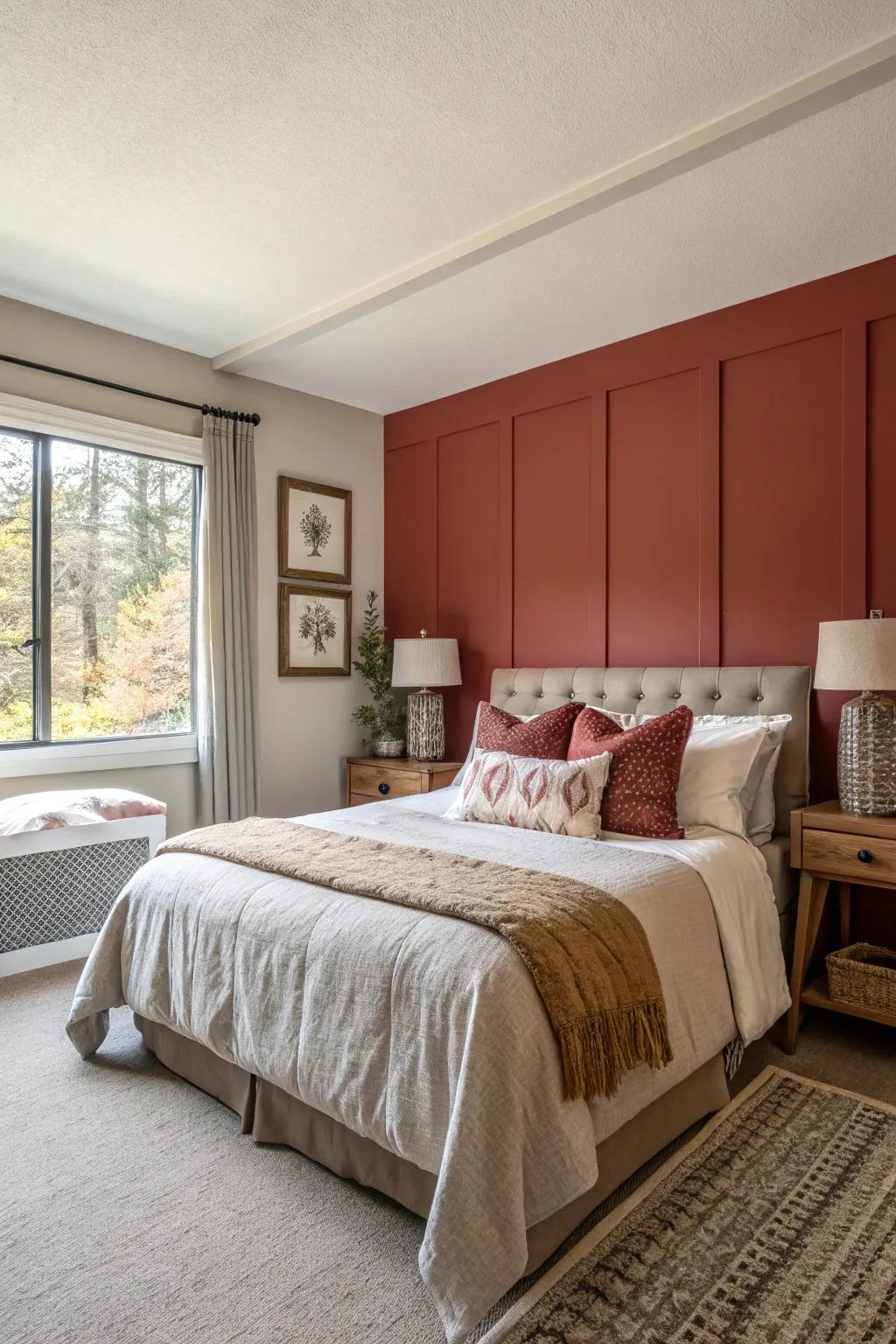 A striking highlight wall establishes a compelling center point.