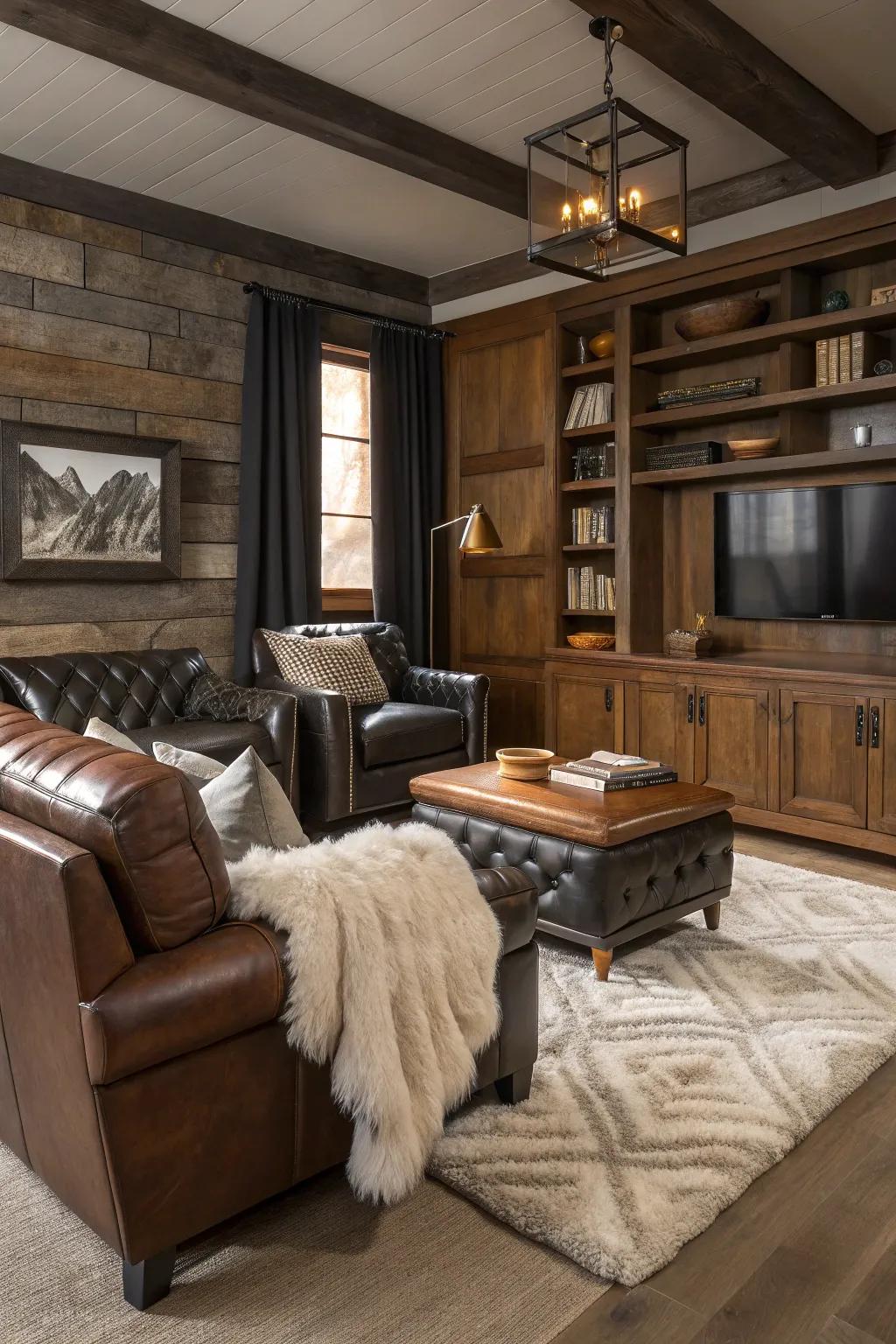 Combining textiles builds depth and visual intrigue within your decor.