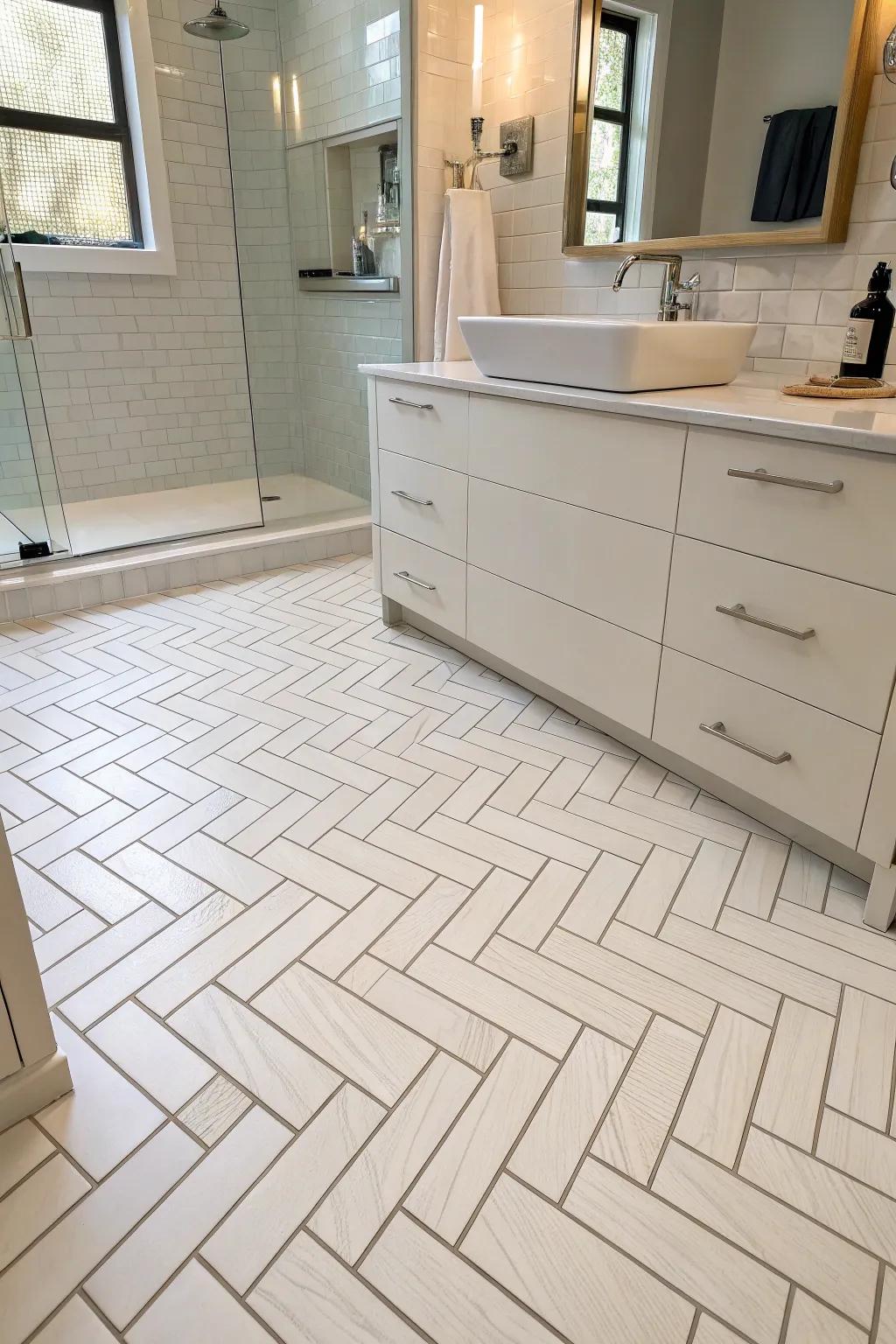 Artistic patterns add a distinctive twist to classic bright blocks.