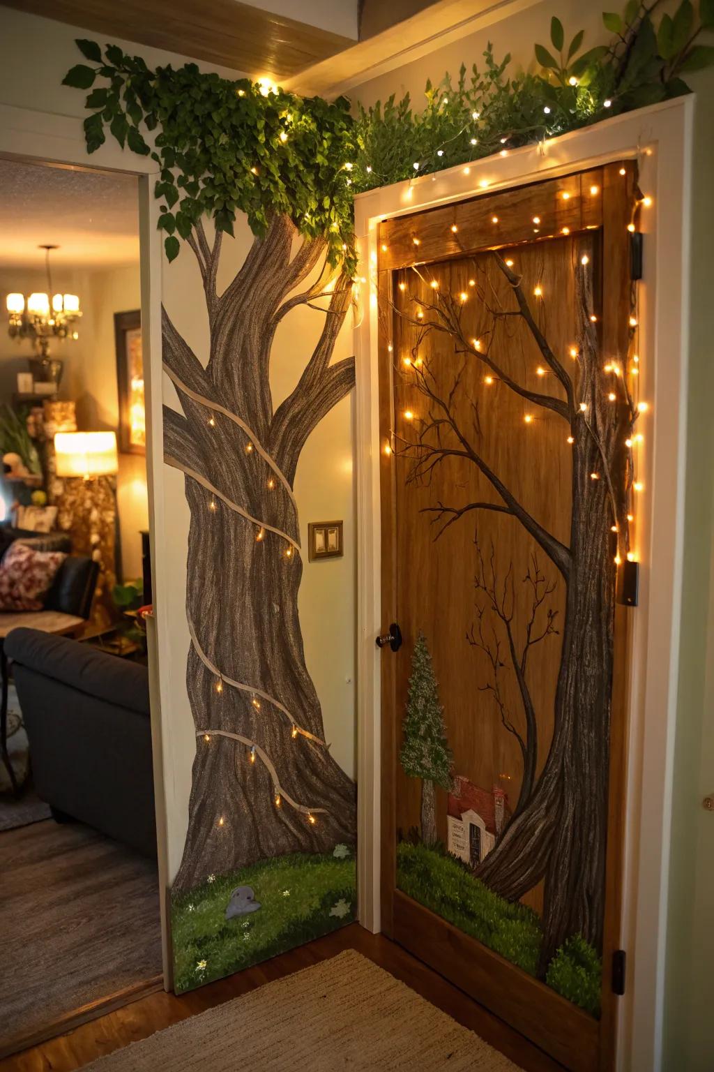 Enter a fairytale forest with this enchanting door decoration.