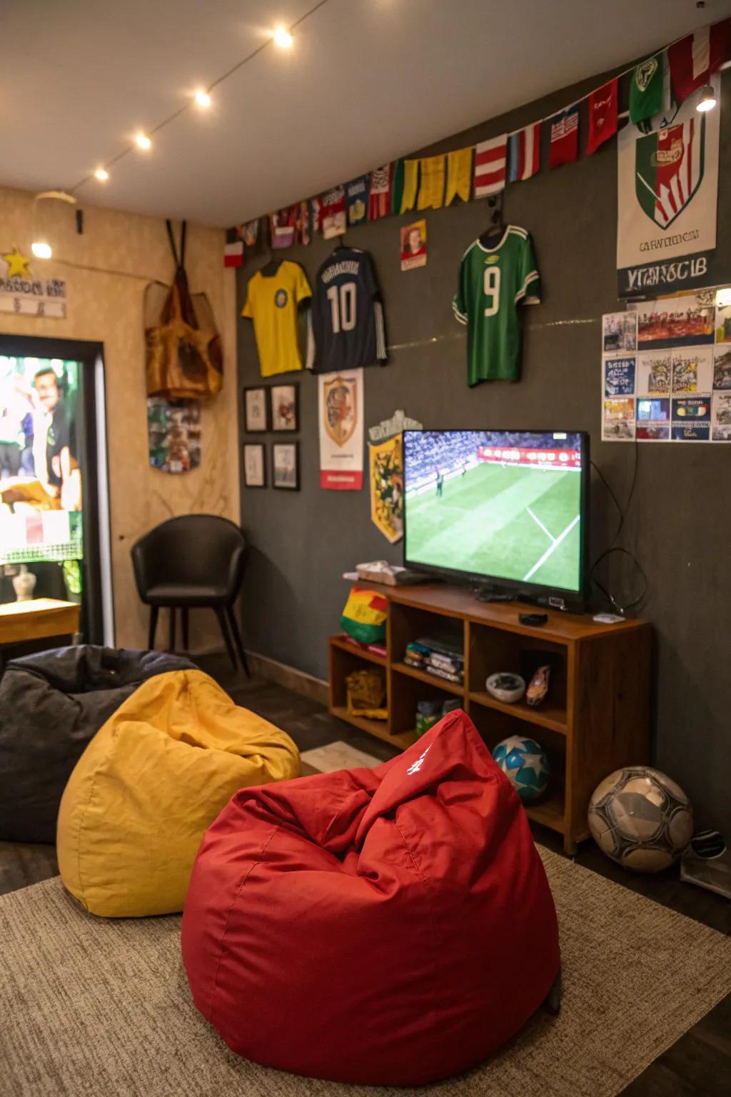 A viewing area designed to capture every game highlight.