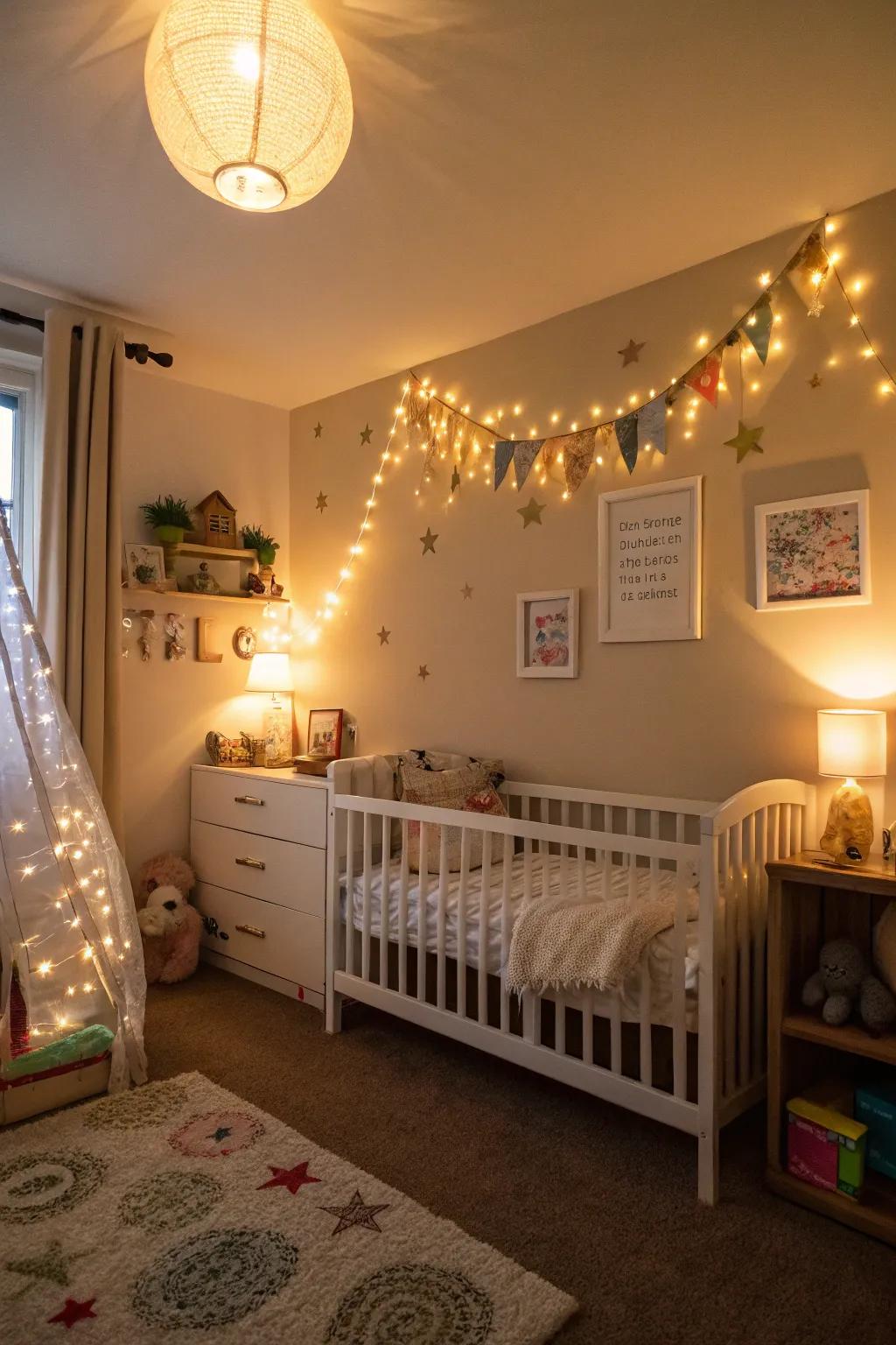 Mood lighting sets a relaxing ambiance for winding down.