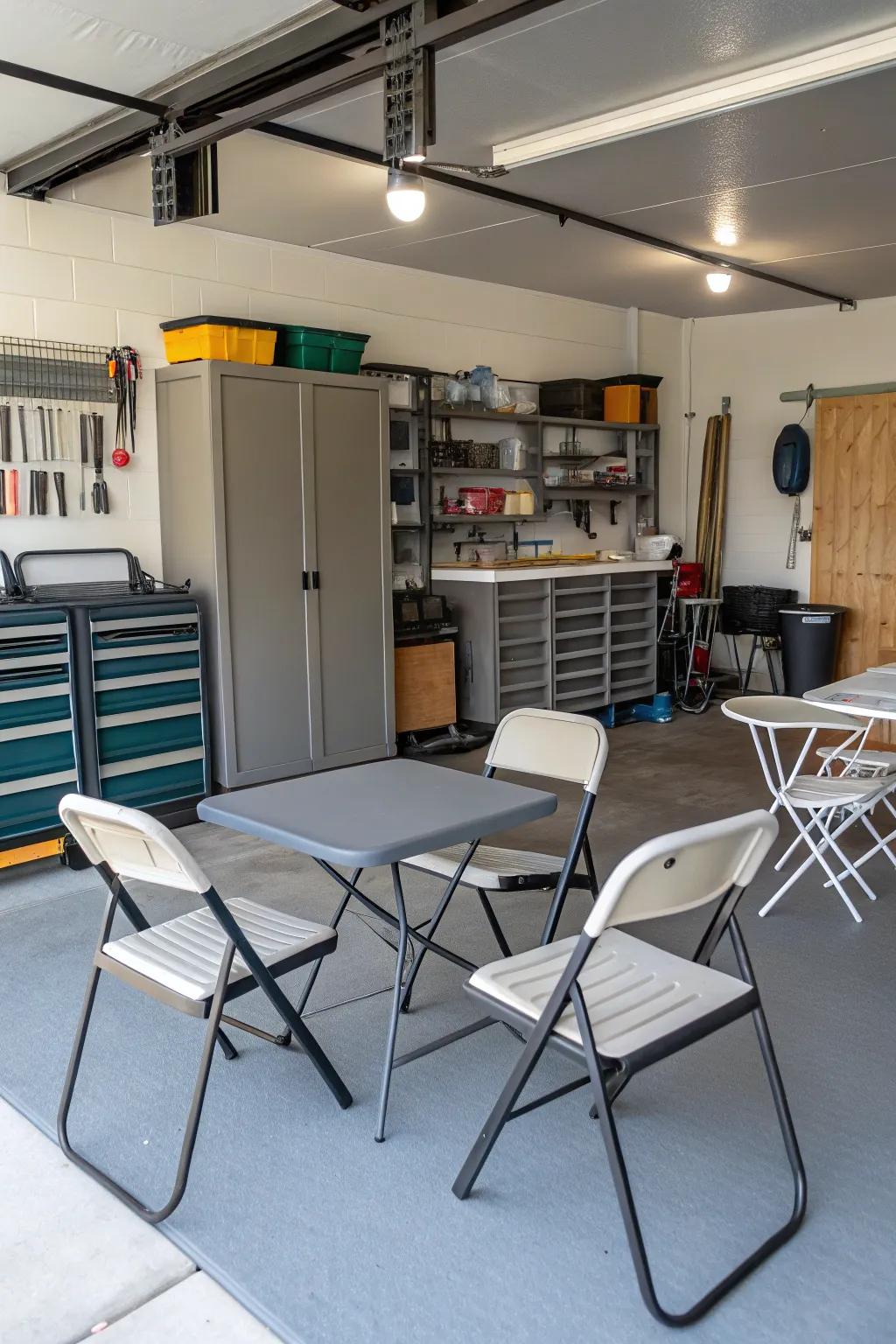 Flexible furniture provides adaptability for any occasion.