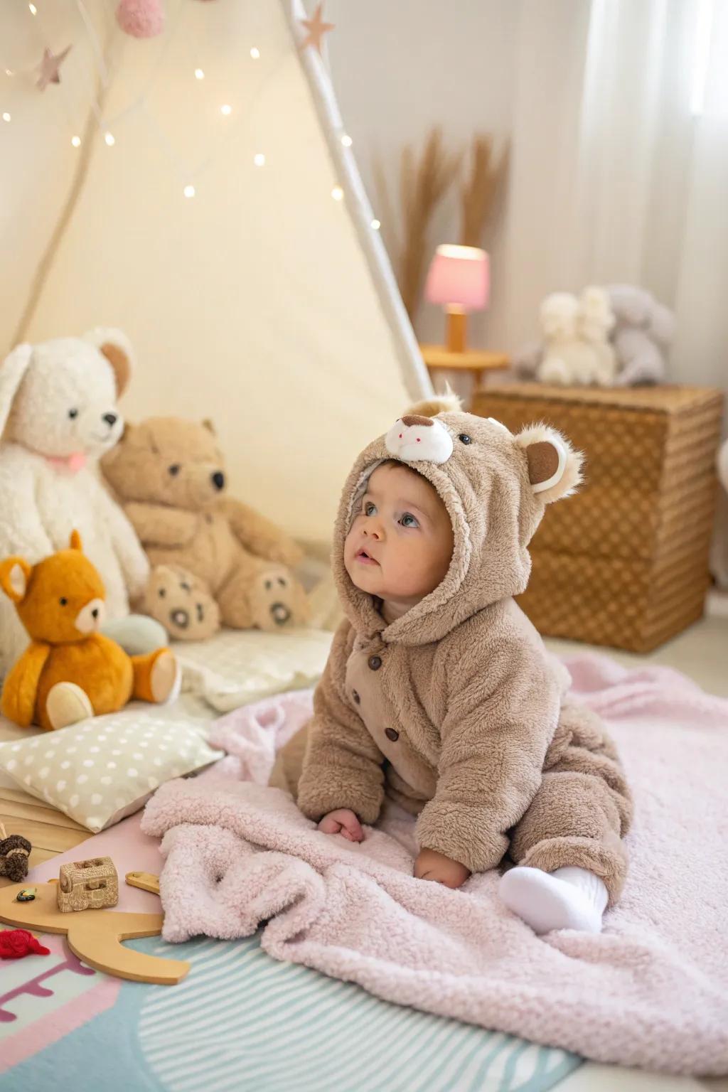The most huggable teddy bear attire for your little one.