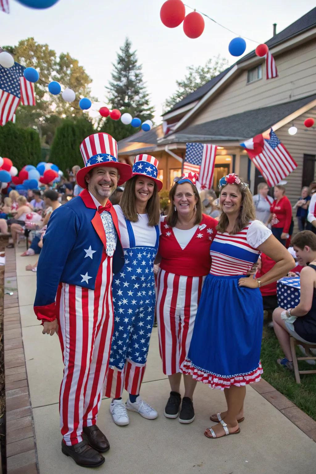 Celebrate in style through a themed clothing challenge.
