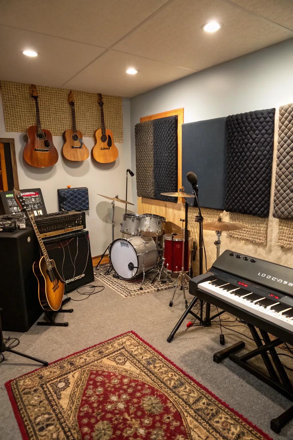 Play music in a dedicated space.