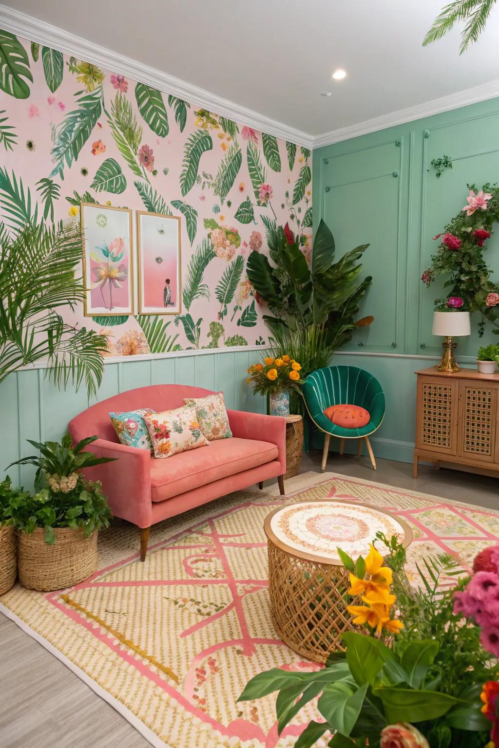 A exotic refuge brings wonderland to your home.