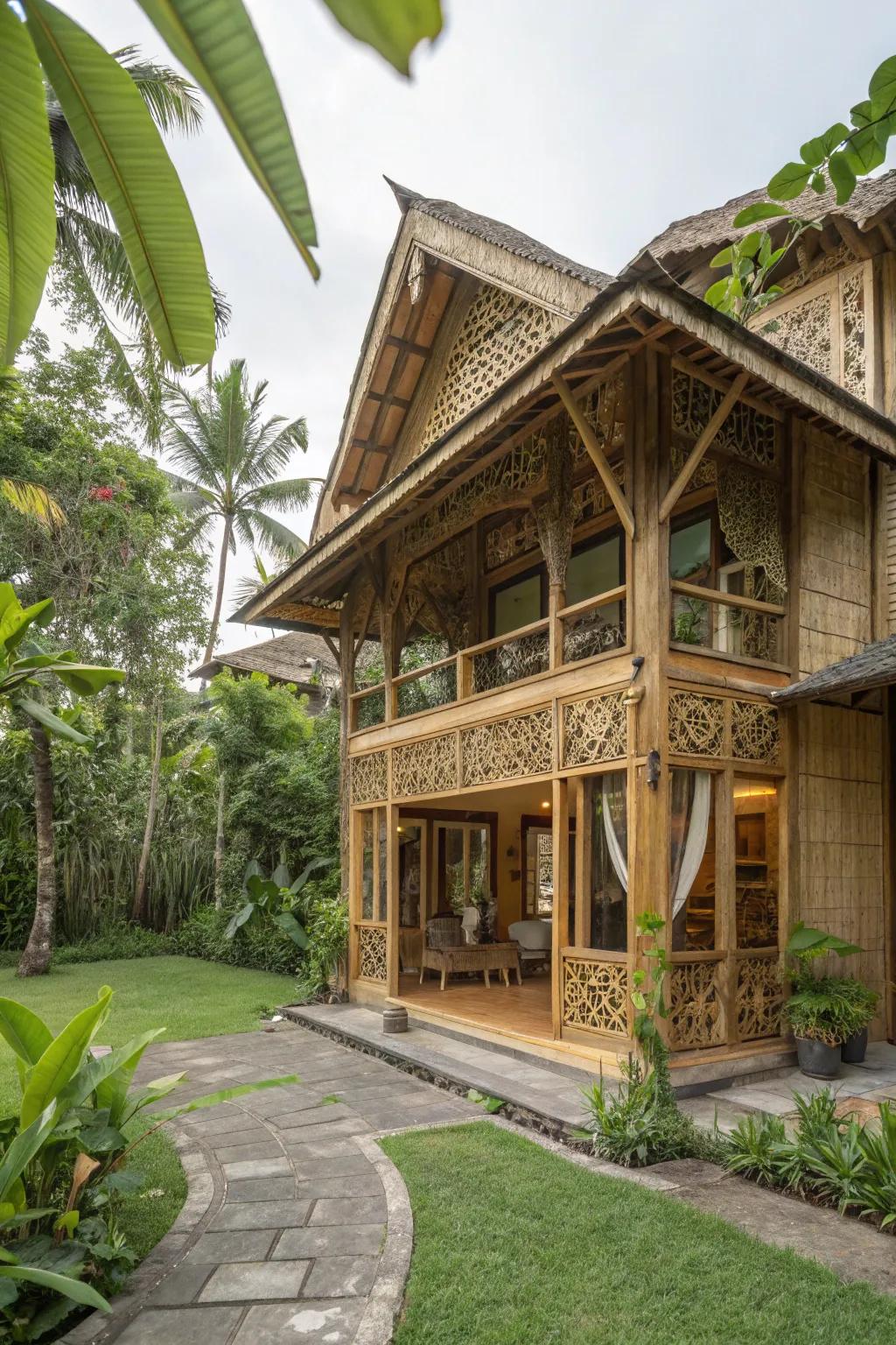 Cane habitats: nature's strength and elegance.