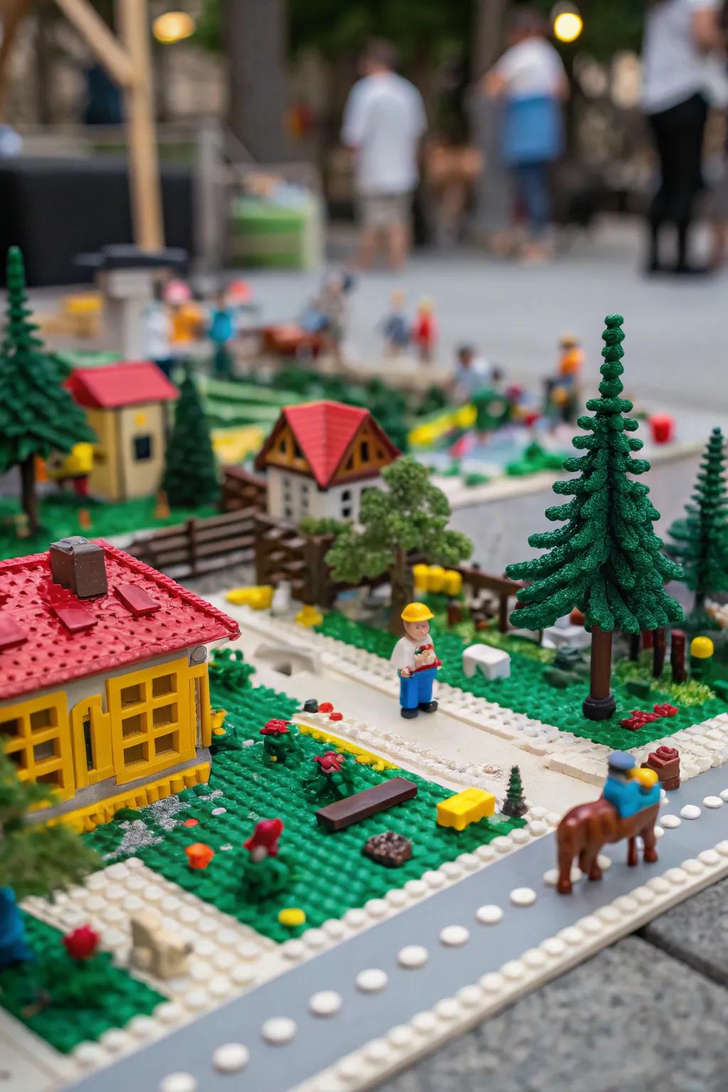 Small settings through huge imagination.