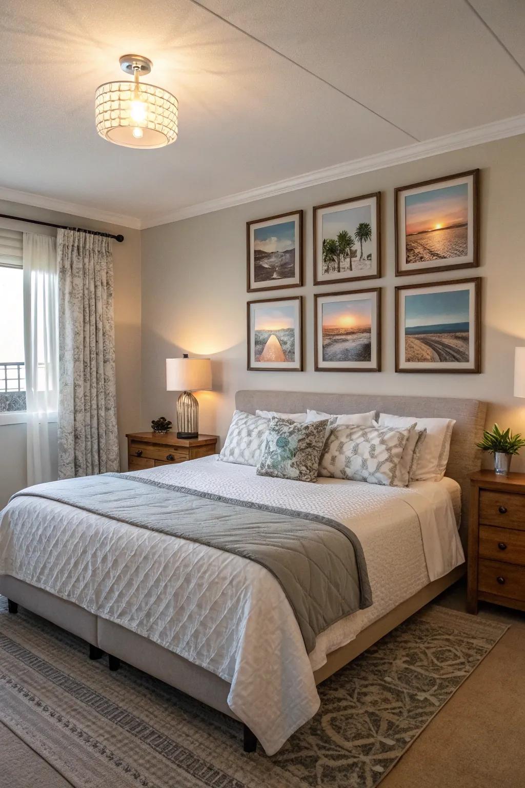 Achieve harmony through coordinating art collections.
