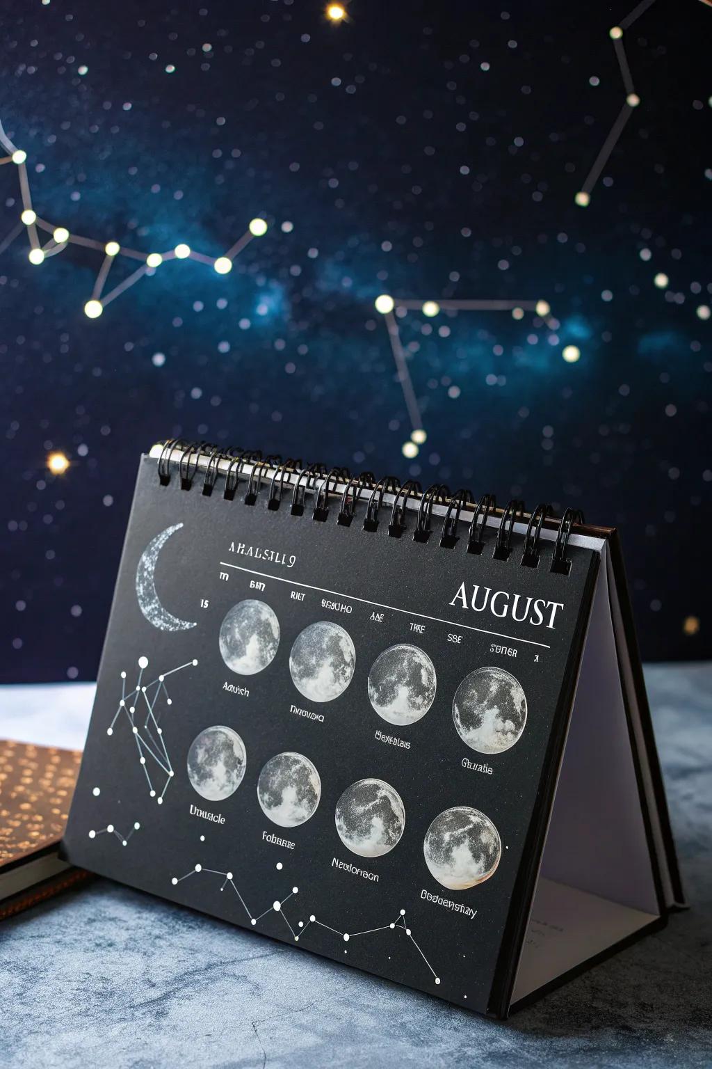 Make your calendar magical with a starry night theme.