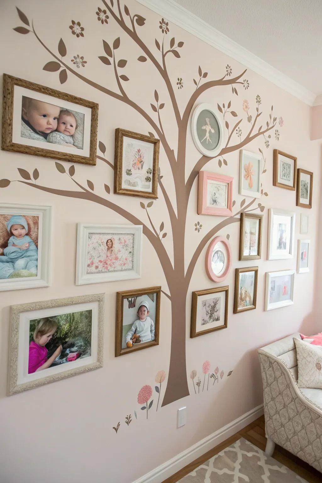 Fashion a family tree for a heartfelt display.