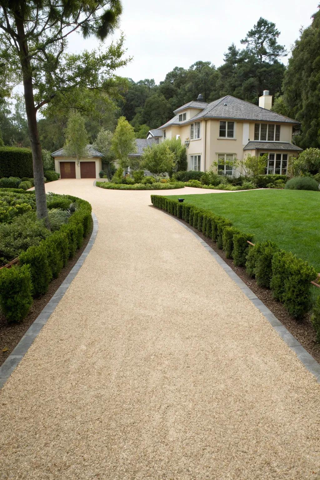 Elevate your appeal through a hardy driveway.
