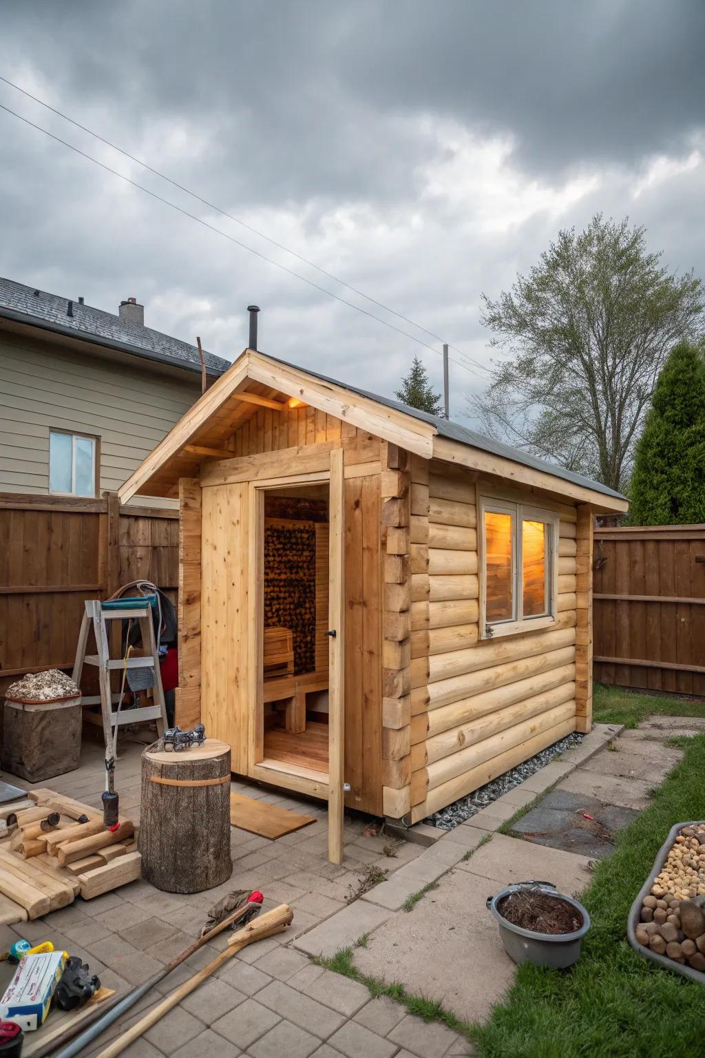 A personal sauna project perfect for creative builders.