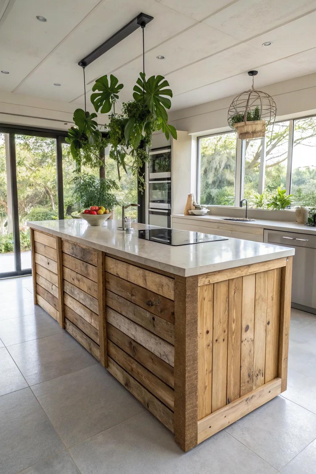 Eco-friendly materials result in a responsible and beautiful kitchen.