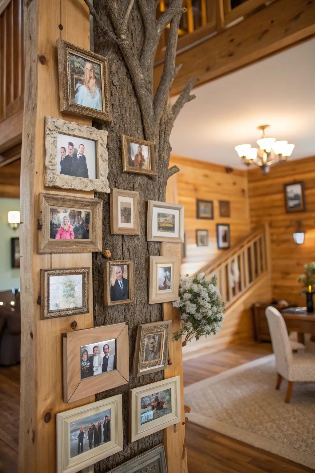 Frames arranged in a family tree pattern.