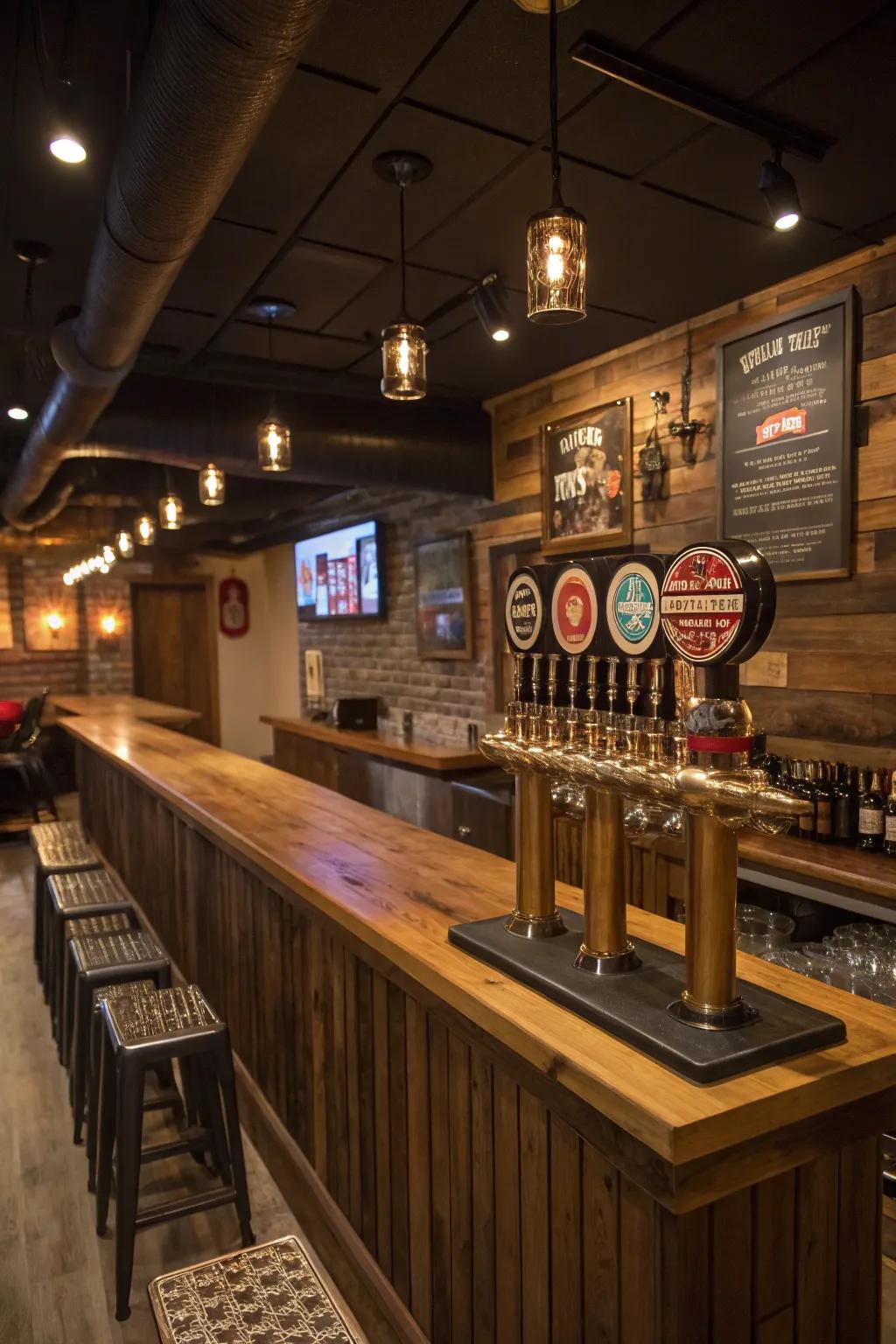 Celebrate drink using a personalized bar experience.