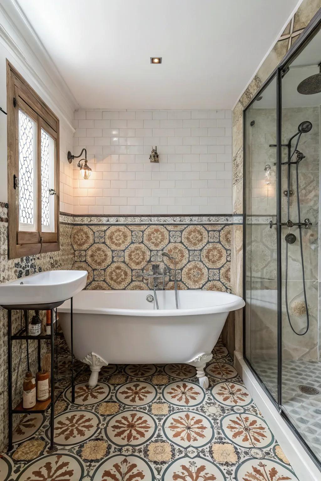 Classic and retro styles add timeless charm and individuality to your bathroom.