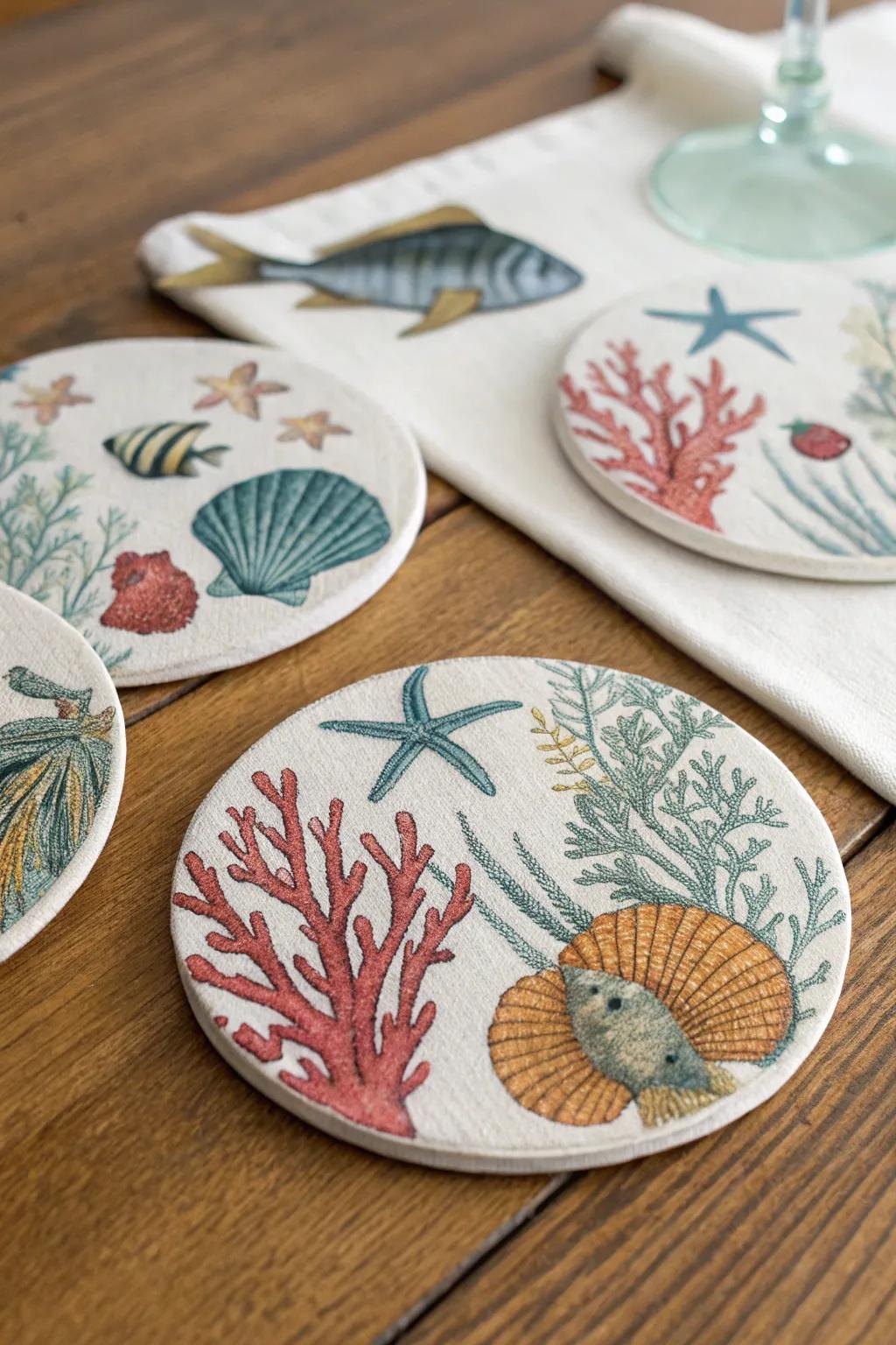 Oceanic mats bring a trace of the sea to any setting.