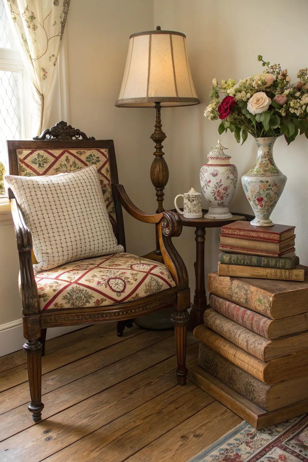 Vintage pieces bring charm and history to your area.