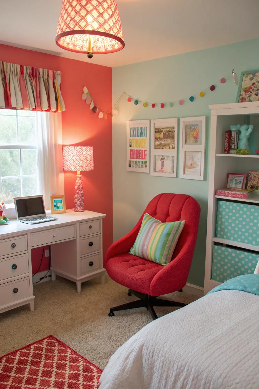 Bold features that bring energy and life to the space.