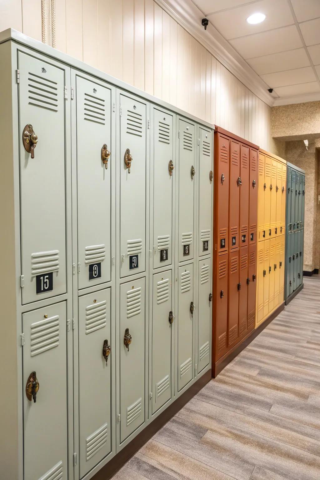 Classic pulls add character to custom-built storage.