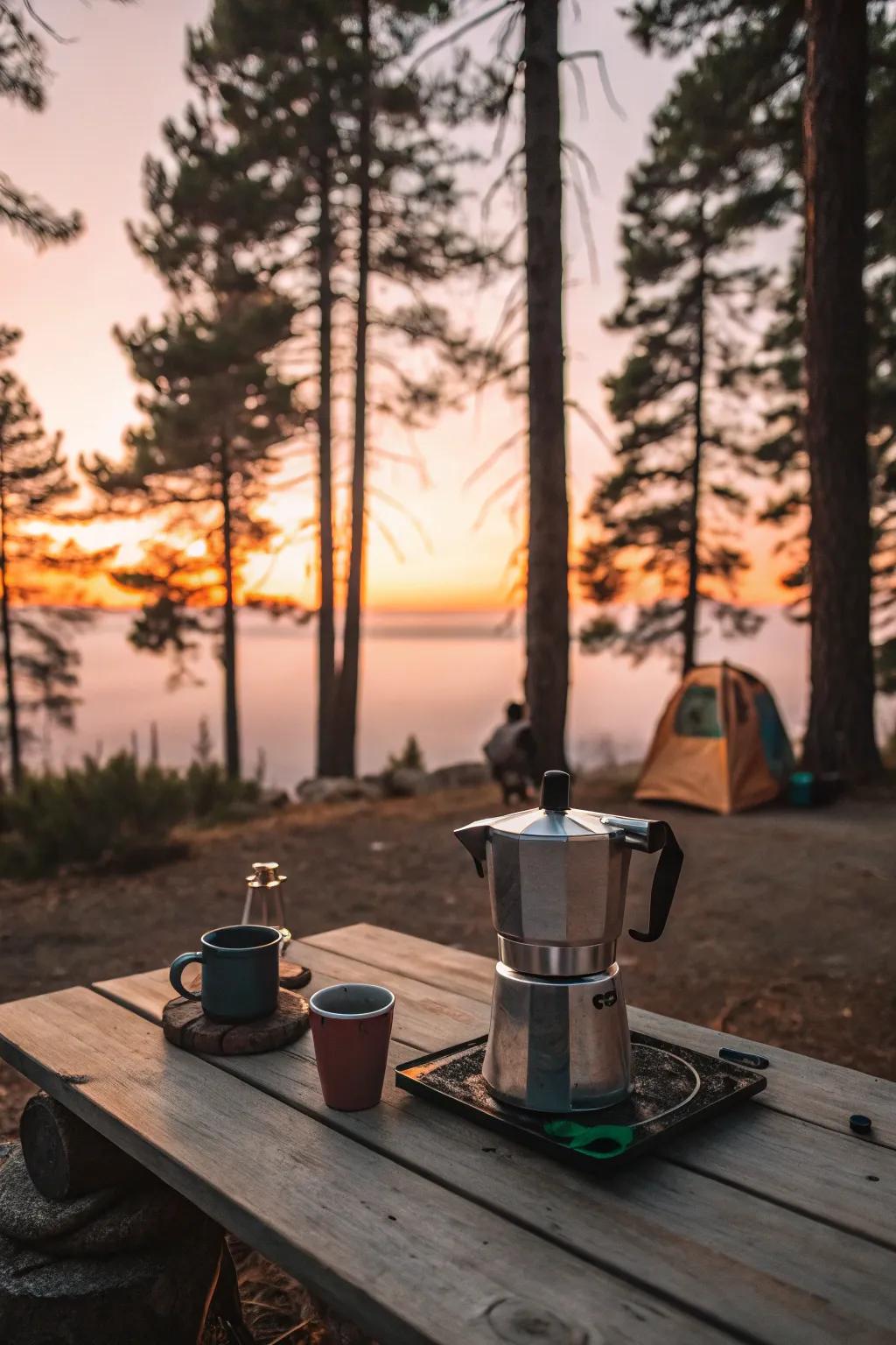 Brew an excellent cup of coffee in the wilderness.
