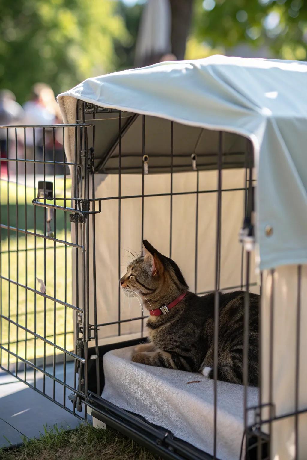 Shaded locations provide ease and protection from the sun.