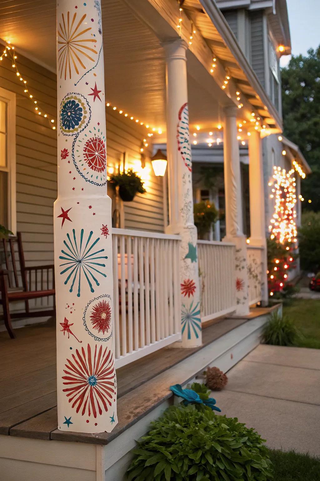 Squib motifs convey celebratory exhilaration to your abode.