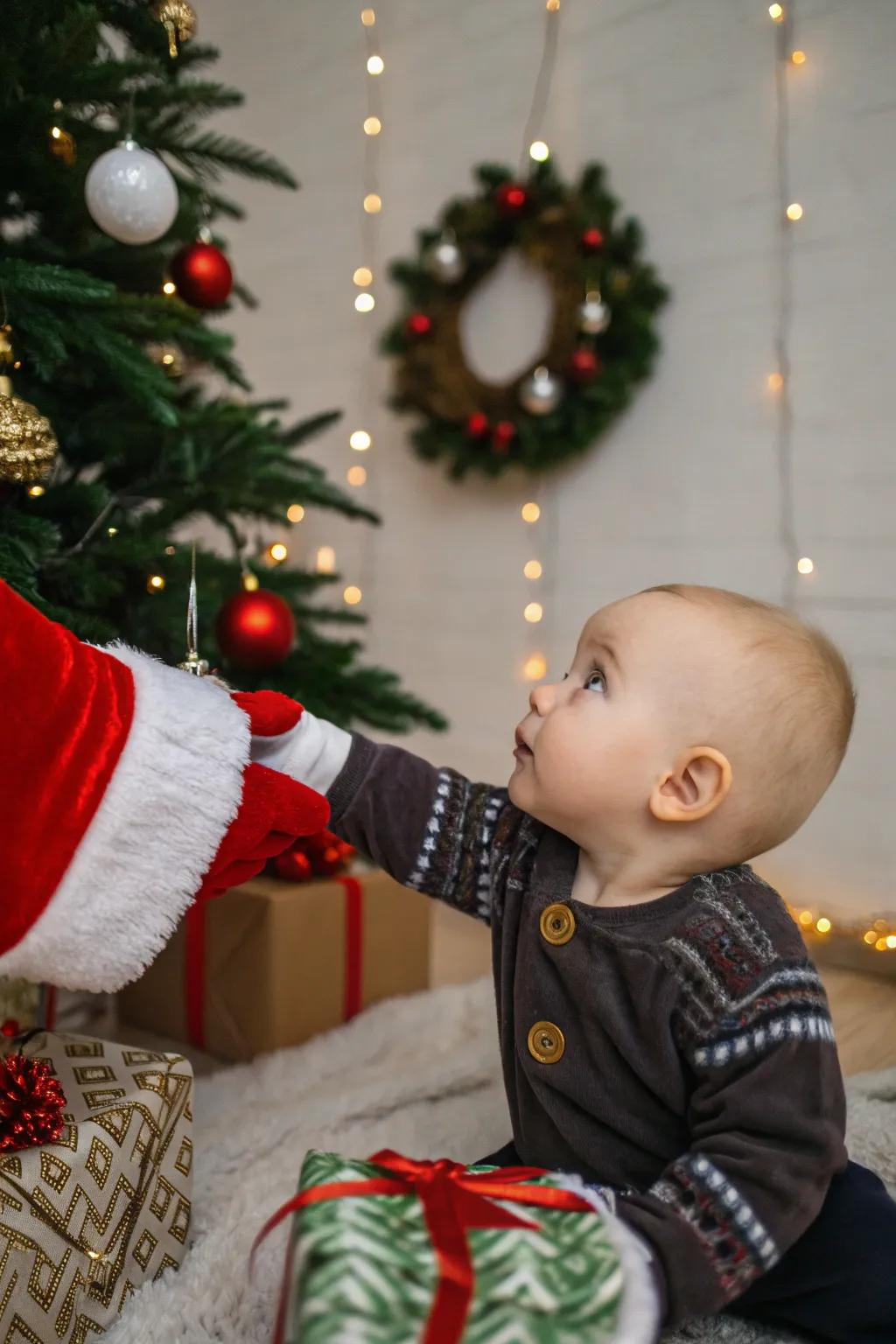 A dash of amazement is added by a magical glimpse of Santa.