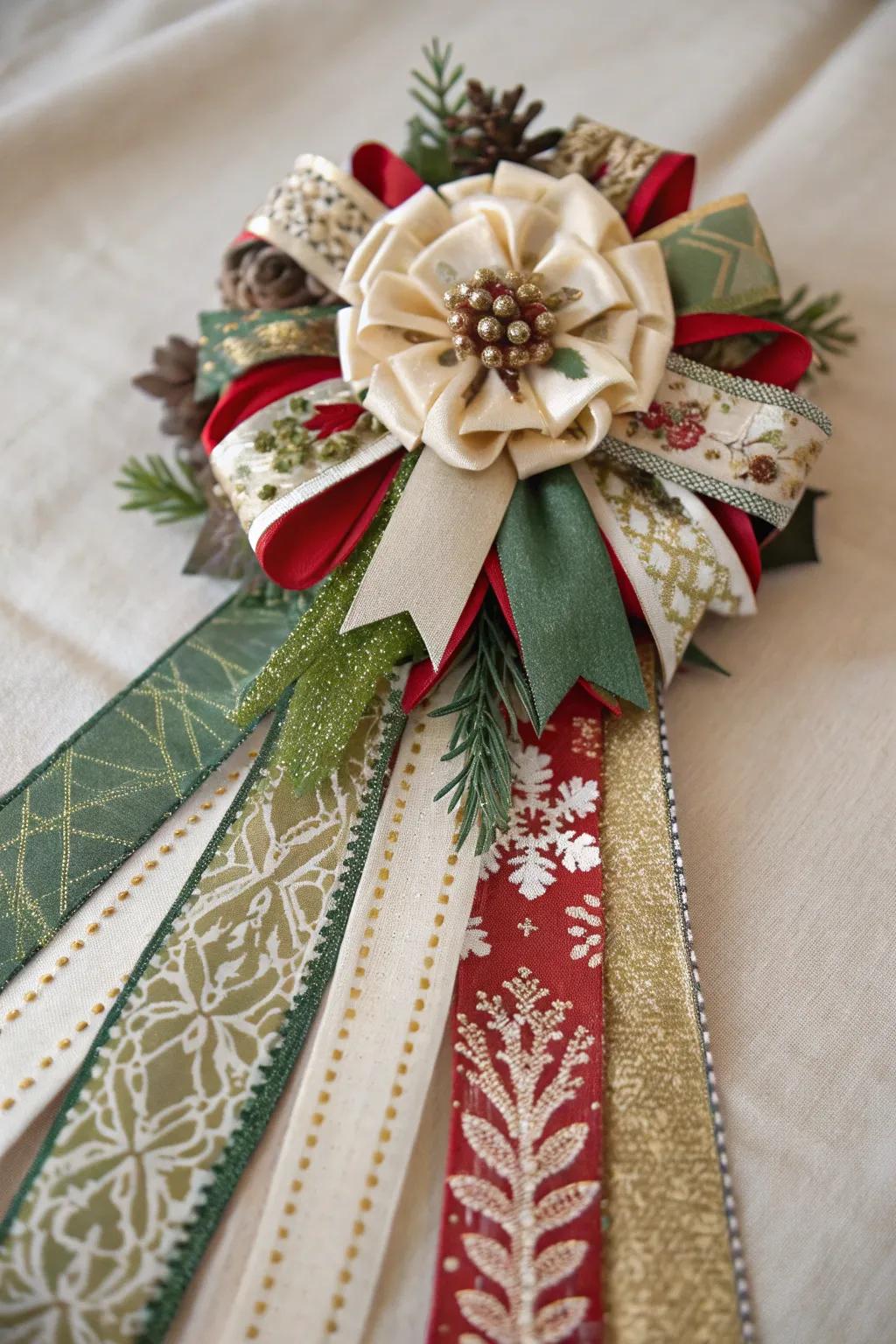 A romantic holiday adornment featuring tiered filaments.