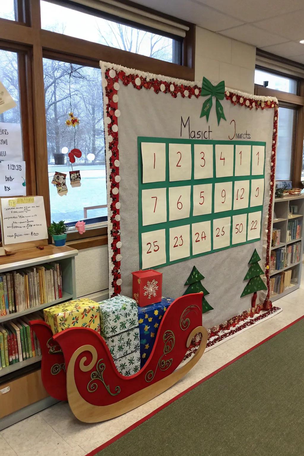Santa’s sleigh conveys math hurdles for the holidays.