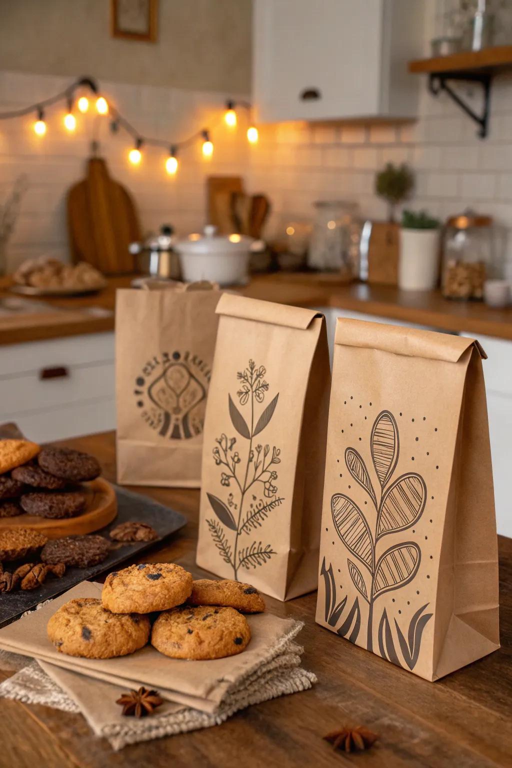 Environmentally sound packaging adds a chic and sustainable detail.