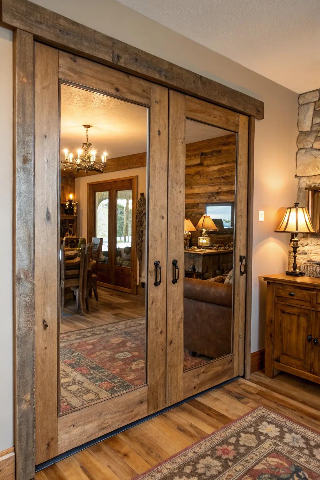 Timber boards introduce rural charm and coziness.