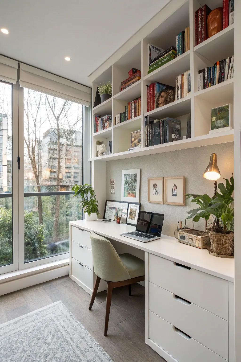 Custom home office promoting productivity and inspiration