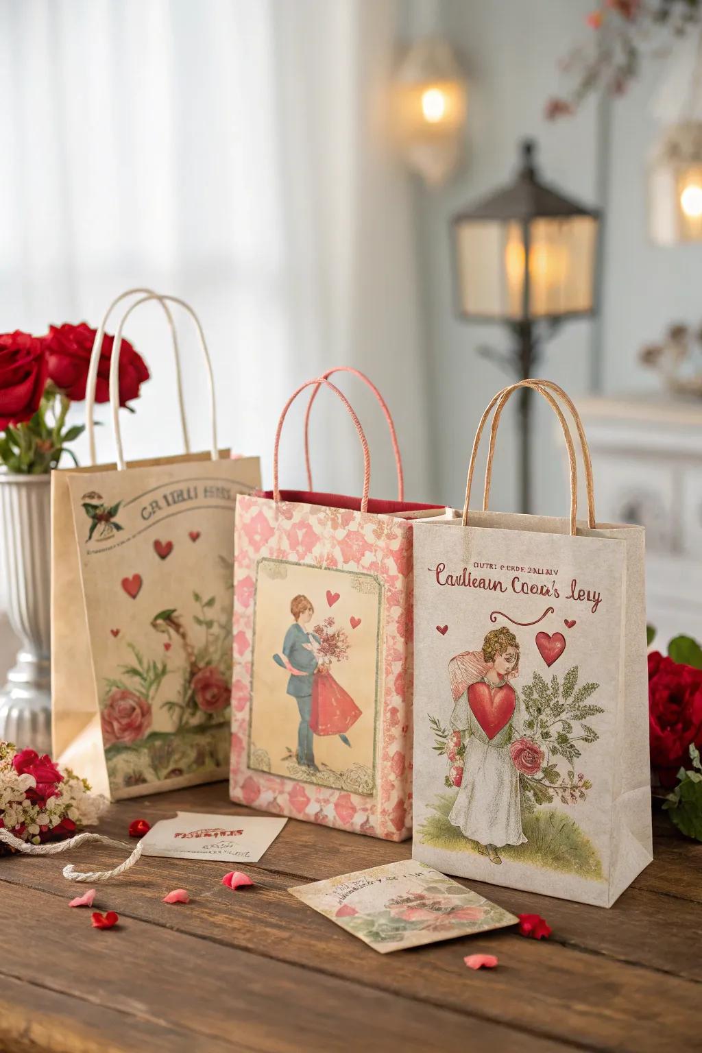 Vintage postcards bestow a nostalgic allure.