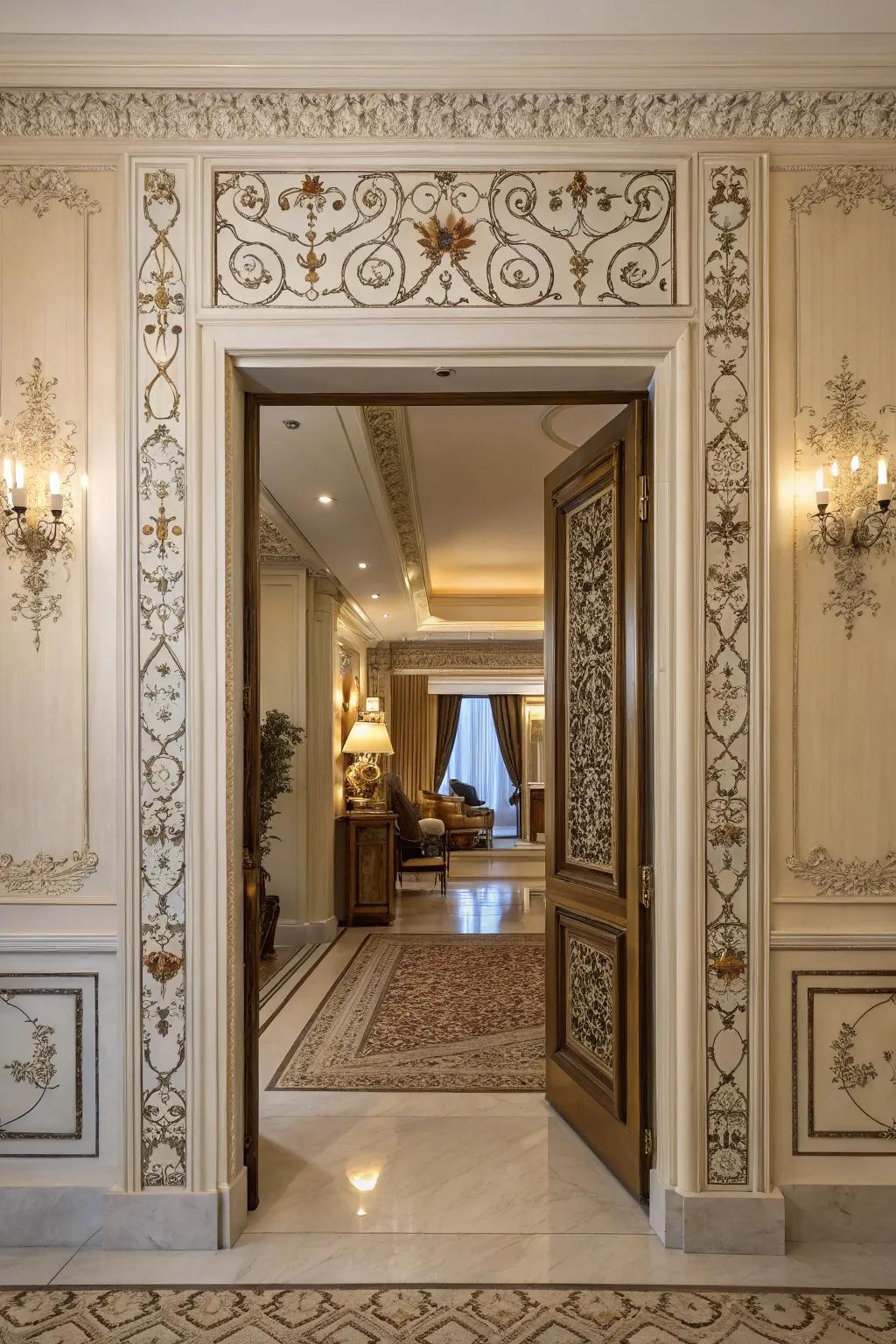 Outlines and borders accentuate the inherent charm of your doors.