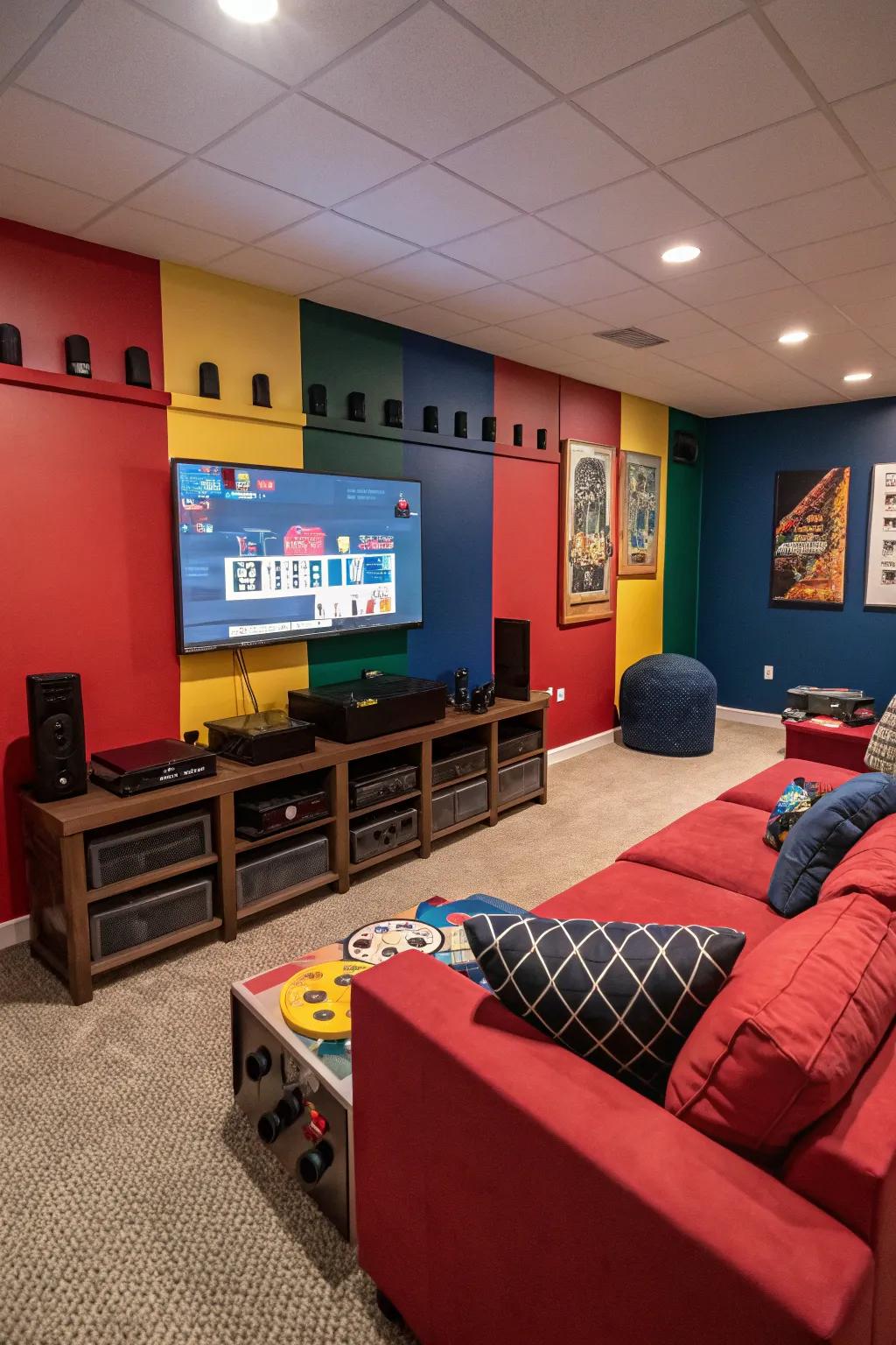 Color coordination delivers unity to your gaming arrangement.