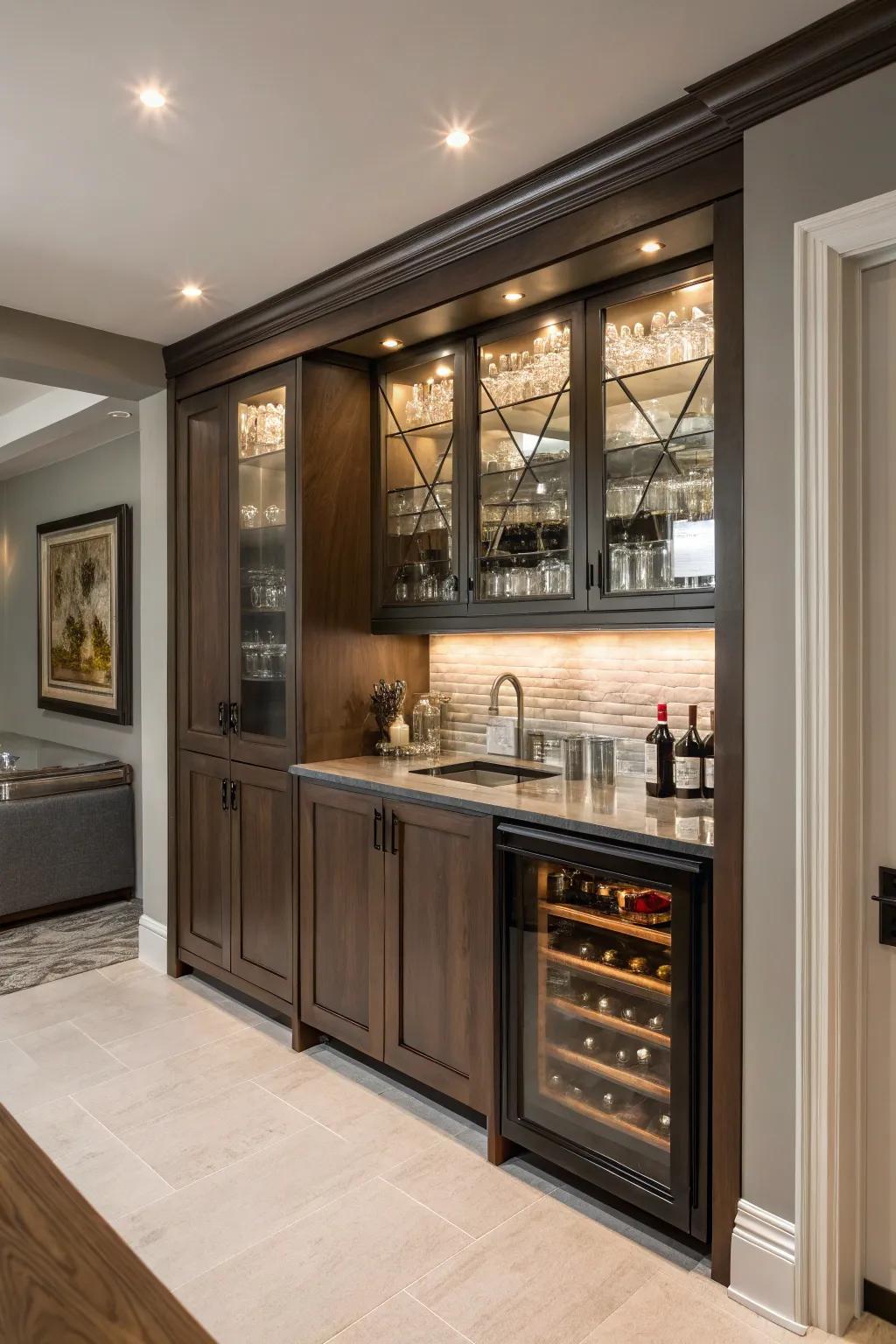 A concealed escape for an uncluttered, tidy visual.