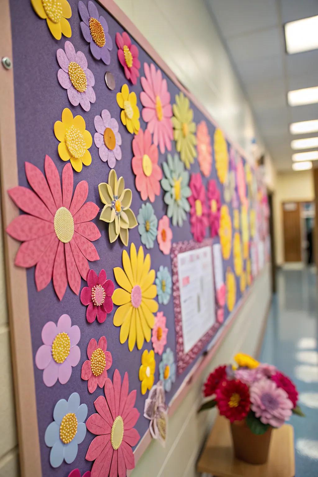 Floral cutouts creating a breathtaking bloom effect.