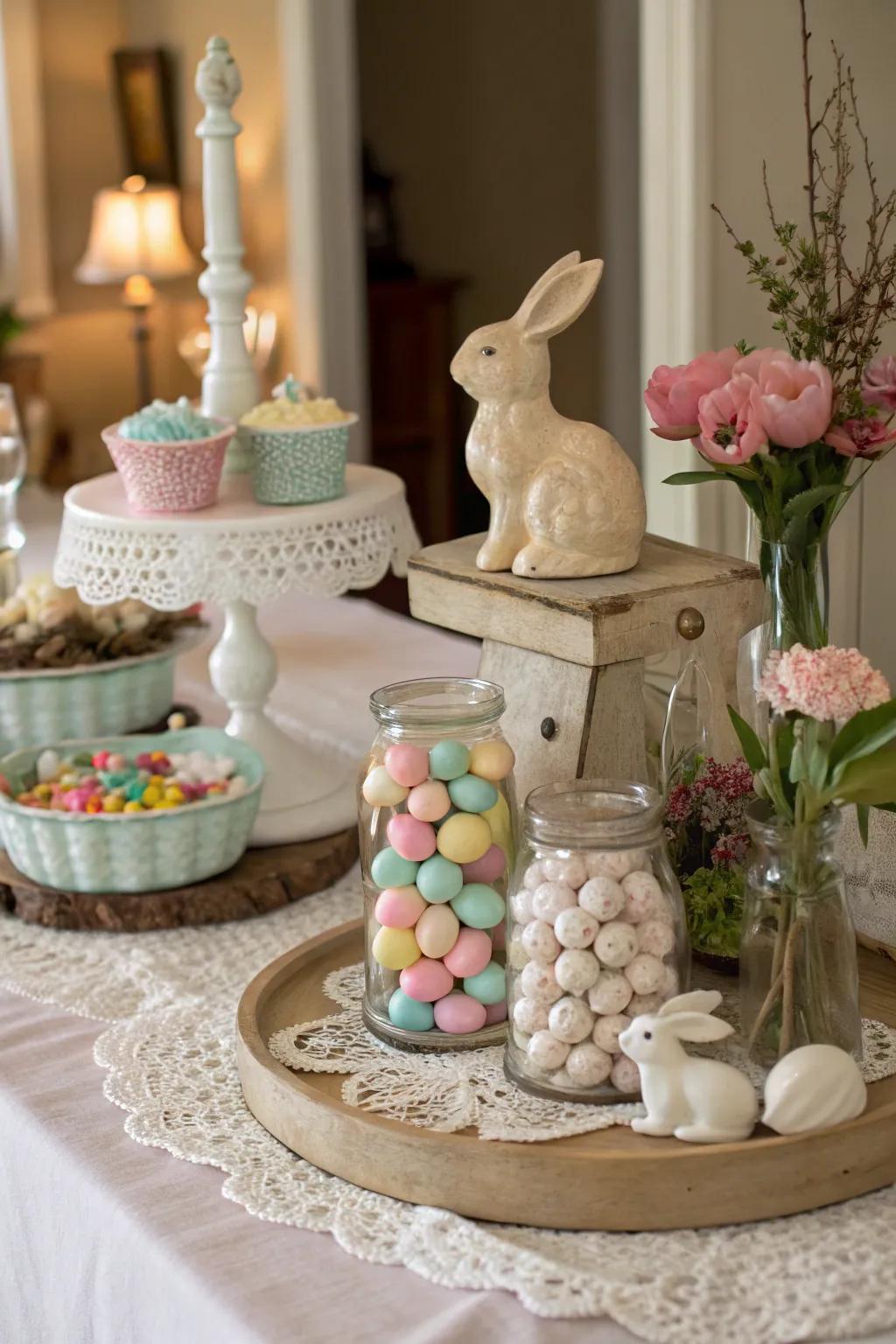 A captivating nostalgic Easter board exuding enduring appeal.