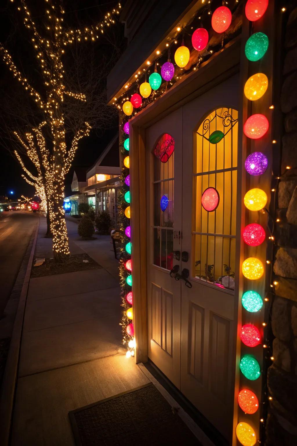 Jelly bean illumination cast a vibrant and cheerful radiance.