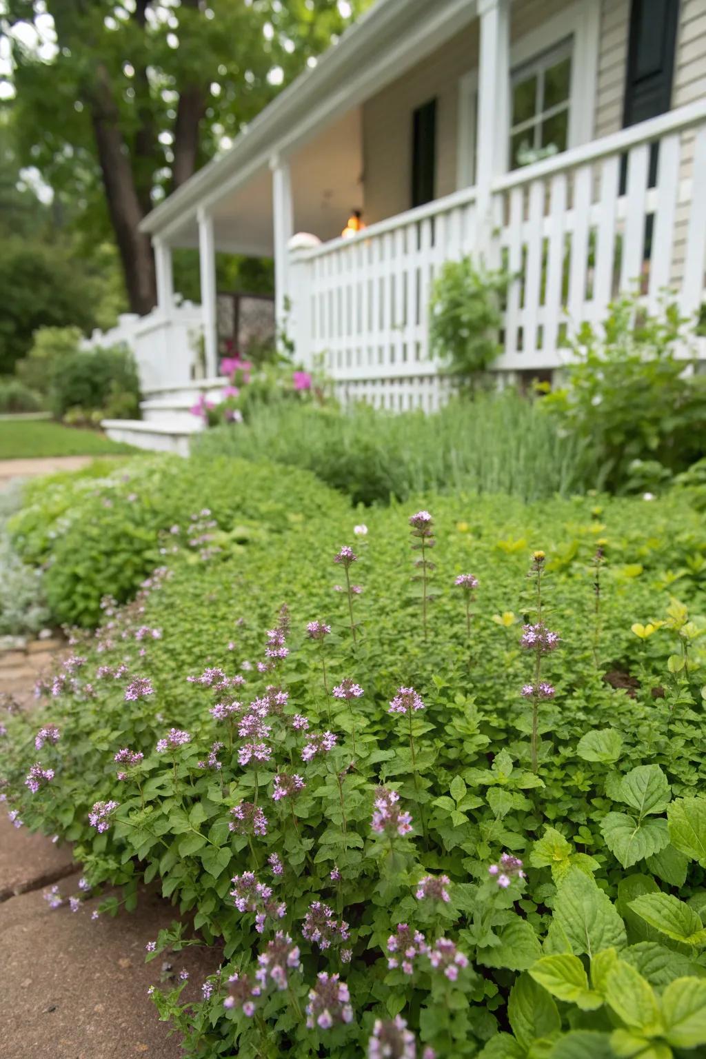 Edible ground covers fill in gaps and effectively suppress weeds.