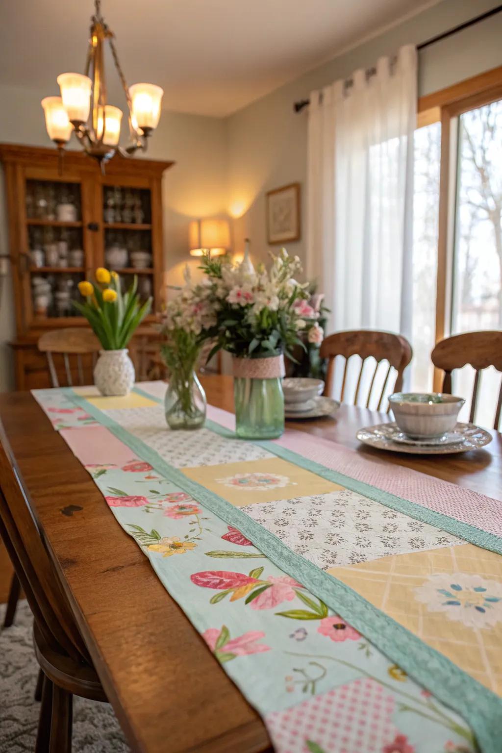 Seasonal decor keeps the area fresh and engaging.