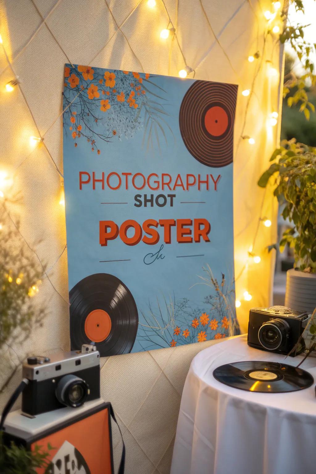 Add a touch of nostalgia with retro-inspired event adverts.